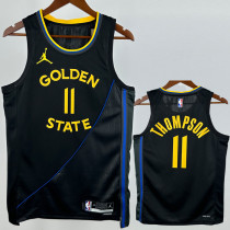 24-25 WARRIORS THOMPSON #11 Black Top Quality Hot Pressing NBA Jersey (Trapeze Edition) 飞人版