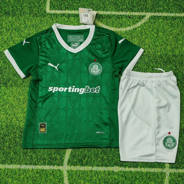 25-26 Palmeiras Home Kids Soccer Jersey