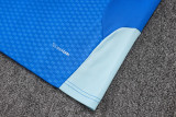 26-27 Cruzeiro Fancy blue Tank top and shorts suit #D26006