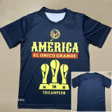 24-25 Club America Royal Blue Champion Training shirts (背后没图案)