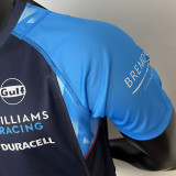 2023 F1 Formula One Mercedes Blue Racing Suit(圆领)