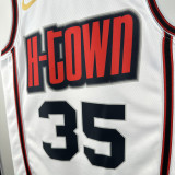 24-25 ROCKETS DURANT #35 White City Edition Top Quality Hot Pressing NBA Jersey