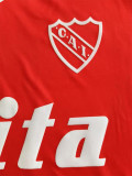 1989-1990 CA Independiente Red Retro Soccer Jersey (三叶草)
