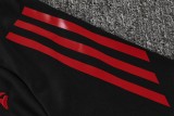 25-26 Internacional Black Kids Half Pull Tracksuit (童装)(半拉链)