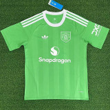 25-26 Man Utd Green Goalkeeper Fans Soccer Jersey