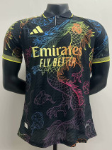 25-26 RMA Black Special Edition Player Version Training Shirts (翻领龙)
