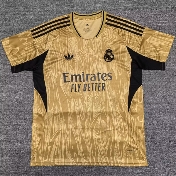 25-26 RMA Gold Special Edition Fans Training Shirts (三叶草)
