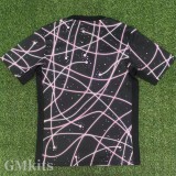 25-26 PSG Pink Black Fans Training shirts