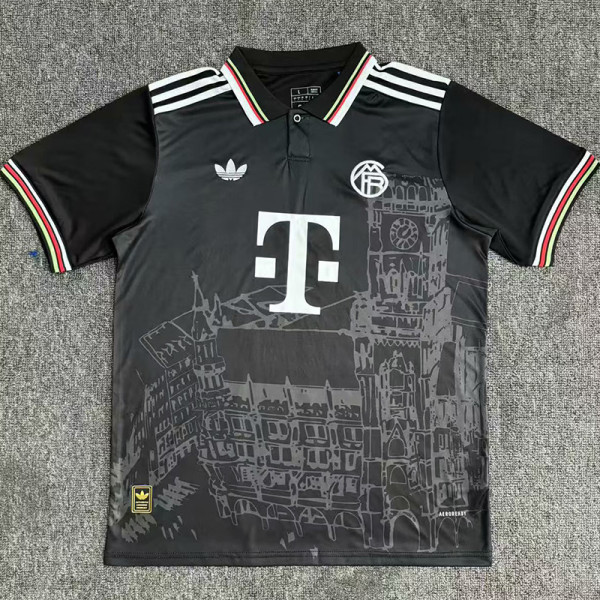 25-26 Bayern Special Edition Black Polo Short Sleeve