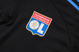 25-26 Lyon Black Half Pull Tracksuit (半拉链)