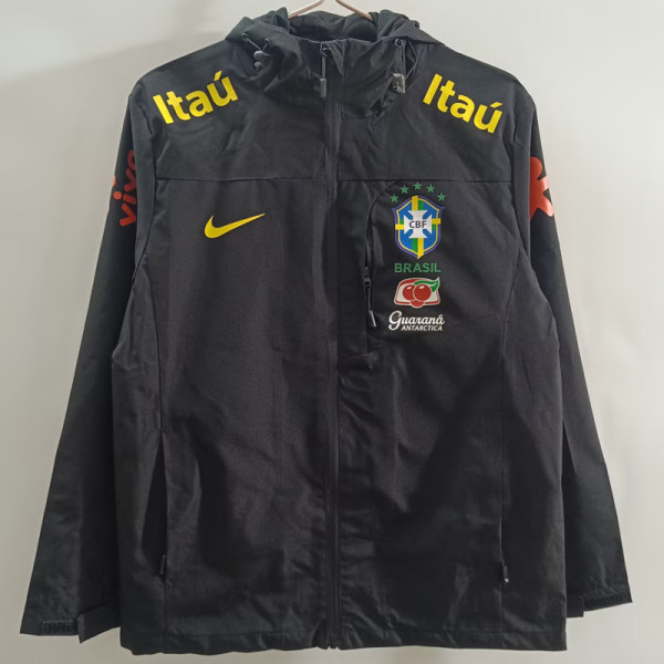 25-26 Brazil Black Windbreaker