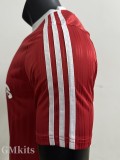 2025 AD Casual Red Player Version Training shirts (三叶草)