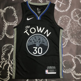 2020 Warriors CURRY #30 Black Grey Top Quality Hot Pressing NBA Jersey