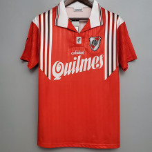 1995-1996 River Plate Away Red Retro Soccer Jersey