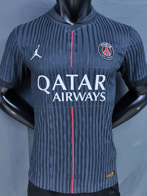 25-26 PSG Jordan Grey Player Version Soccer jersey