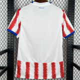 26-27 Paraguay Home Fans Soccer Jersey (Right-Arm Patch)