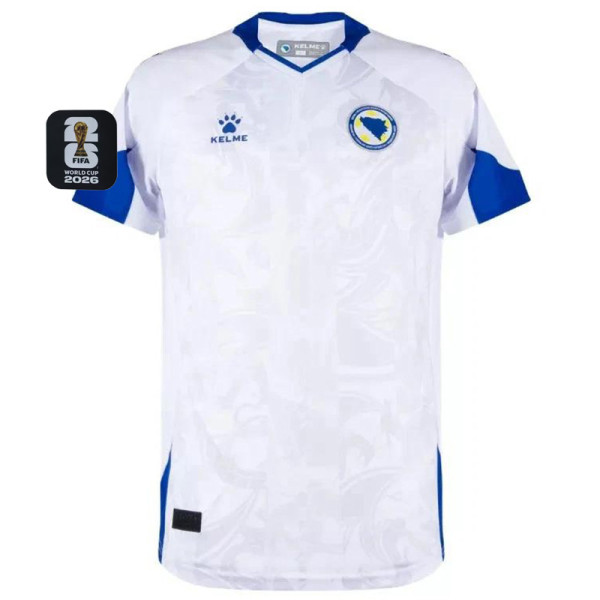 26-27 Bosnia and Herzegovina Away Fans Soccer Jersey (Right-Arm Patch)