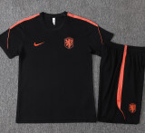 26-27 Netherlands Black Training Short Suit #J26029