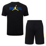 26-27 Brazil Black Training Short Suit #J26027
