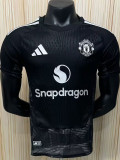 26-27 Man Utd Black Goalkeeper Player Version Soccer Jersey