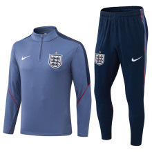 26-27 England Gray Half Pull Tracksuit (半拉链)