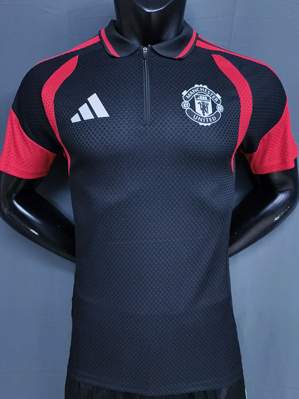 26-27 Man Utd Black Player Version Training shirts (半拉链)