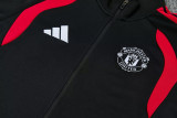 26-27 Man Utd Black Red Jacket Tracksuit