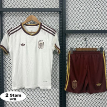 26-27 Spain Away Kids Soccer Jersey (带2星)