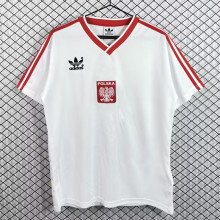 1986 Poland Home Retro Soccer Jersey