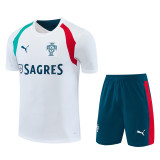 26-27 Portugal White Training Short Suit
