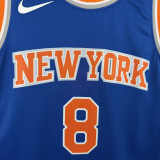 22-23 Knicks ANUNOBY #8 Blue Top Quality Hot Pressing NBA Jersey