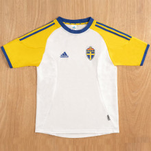 2002 Sweden Away Retro Soccer Jersey
