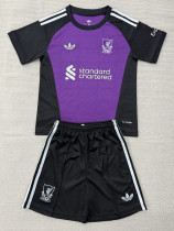 26-27 LIV Purple Goalkeeper Kids Soccer Jersey