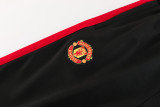 26-27 Man Utd Black Jacket Tracksuit #01