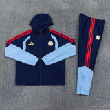 26-27 Bayern Royal blue Windbreaker Suit (风衣套装)