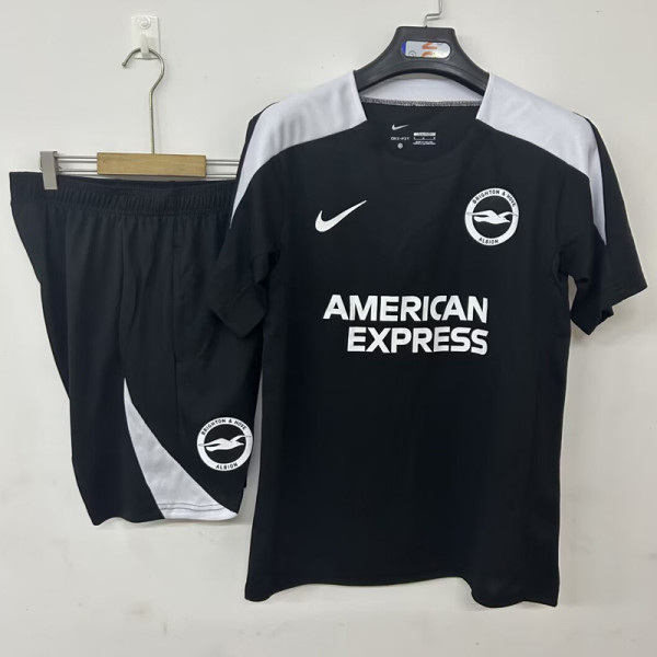 26-27 Brighton Black Training Short Suit