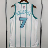 Hornets KNUEPPEL #7 White Home Top Quality Hot Pressing NBA Jersey (Trapeze Edition) 飞人版