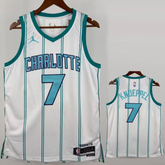 Hornets KNUEPPEL #7 White Home Top Quality Hot Pressing NBA Jersey (Trapeze Edition) 飞人版