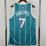 Hornets KNUEPPEL #7 Blue Away Top Quality Hot Pressing NBA Jersey (Trapeze Edition) 飞人版