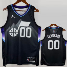 JAZZ CLARKSON #00 Black Top Quality Hot Pressing NBA Jersey (Trapeze Edition) 飞人版