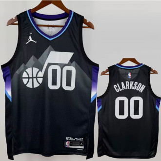 JAZZ CLARKSON #00 Black Top Quality Hot Pressing NBA Jersey (Trapeze Edition) 飞人版