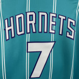 Hornets KNUEPPEL #7 Blue Away Top Quality Hot Pressing NBA Jersey (Trapeze Edition) 飞人版