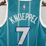 Hornets KNUEPPEL #7 Blue Away Top Quality Hot Pressing NBA Jersey (Trapeze Edition) 飞人版