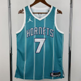 Hornets KNUEPPEL #7 Blue Away Top Quality Hot Pressing NBA Jersey (Trapeze Edition) 飞人版
