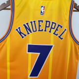25-26 Hornets KNUEPPEL #7 Orange City Edition Top Quality Hot Pressing NBA Jersey(V领)
