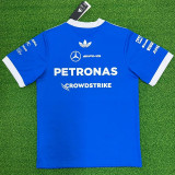 2026 Mercedes Blue T-Shirts Racing Suit (Football Jersey Size)