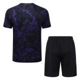 26-27 BAR Black Purple Training Short Suit #J26084