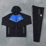26-27 INT Black Windbreaker Suit (Hoodie)(风衣套装)