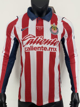 26-27 Chivas Guadalajara Home Long Sleeve Player Version Soccer Jersey (长袖球员)