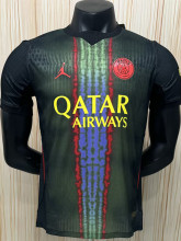 26-27 PSG Black Green Player Version Soccer Jersey